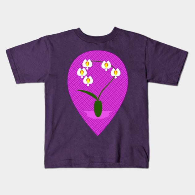 Orchid Kids T-Shirt by tuditees